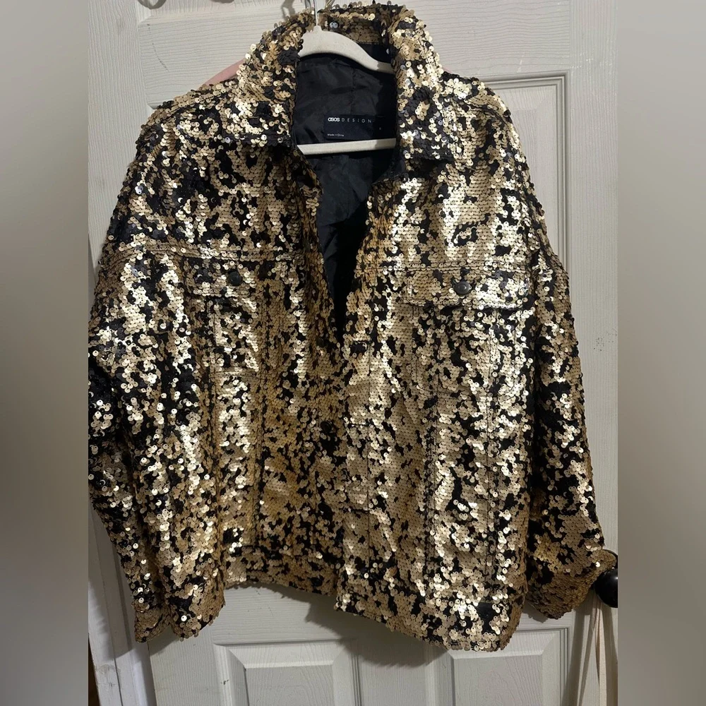 Women’s asos sparkly jacket size M
